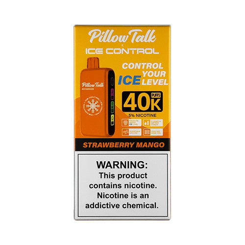 Pillow Talk Ice Control 40K - Strawberry Mango, disposable vape