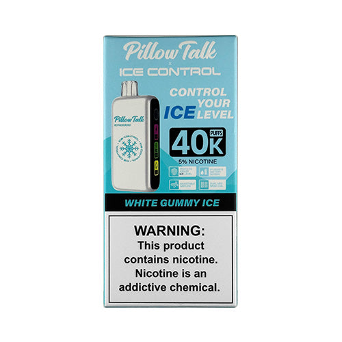 Pillow Talk Ice Control 40K - White Gummy Ice, disposable vape