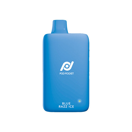 Pod Pocket 7500 - Blue Razz Ice, disposable vape