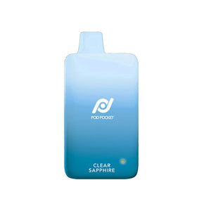 Pod Pocket 7500 - Clear Sapphire, disposable vape