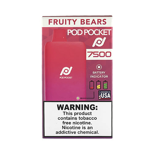 Pod Pocket - Fruity Bears, disposable vape