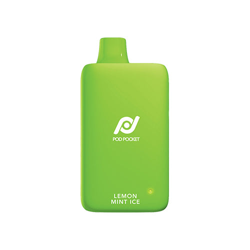 Pod Pocket 7500 - Lemon Mint Ice, disposable vape