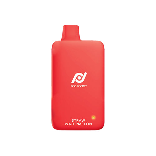 Pod Pocket 7500 - Straw Watermelon, disposable vape