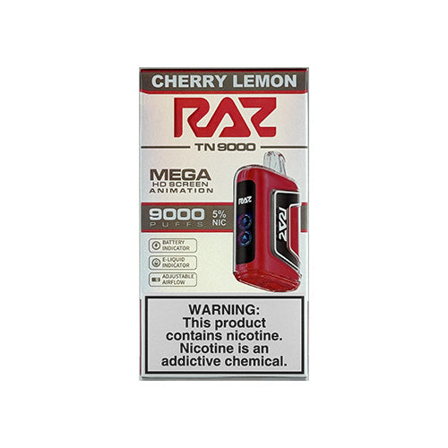 elf bar vape uk Raz TN9000 - Cherry Lemon Disposable - $17.99
