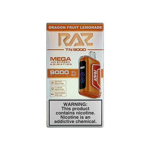 Raz TN9000 - Dragon Fruit Lemonade Disposable - $17.99 - VPRSTS Raz TN9000 - Dragon Fruit Lemonade Disposable - $17.99 - VPRSTS