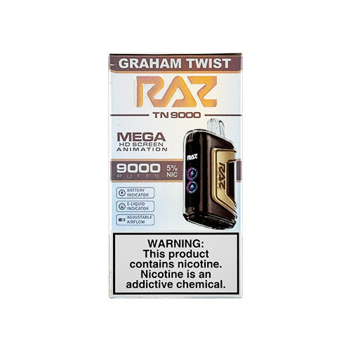 Raz TN9000 -  Graham Twist, disposable vape
