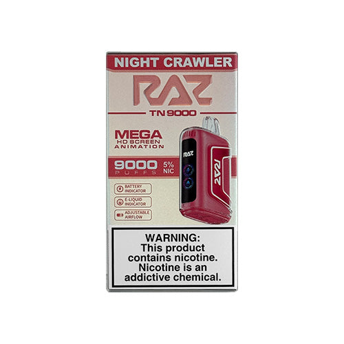 25,000 Review What Flavor Is Nightcrawler Raz Vape? TN9000 Disposable Vape 