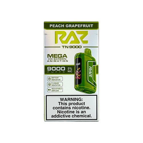 Raz TN9000 - Peach Grapefruit Disposable - $17.99 - VPRSTS Raz TN9000 - Peach Grapefruit Disposable - $17.99 - VPRSTS