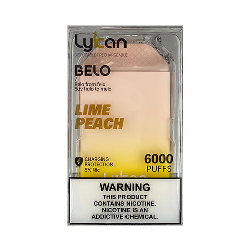 Lykan Belo - Lime Peach, disposable vape