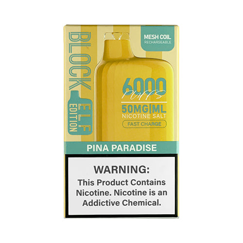 Block 6000 (Elf Edition) - Pina Paradise, disposable vape