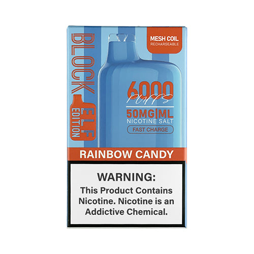 Block 6000 (Elf Edition) - Rainbow Candy, disposable vape
