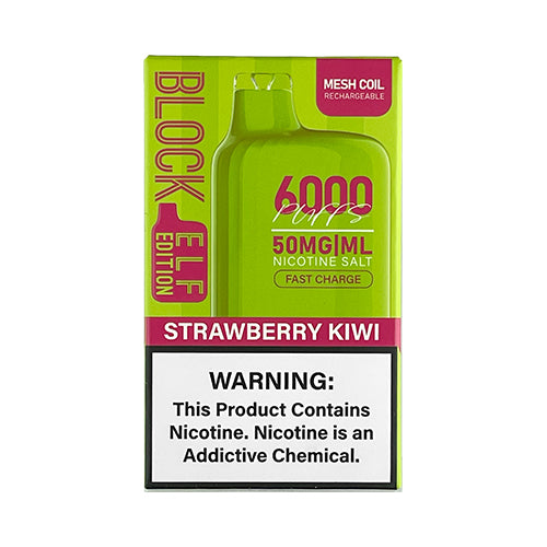 Block 6000 (Elf Edition) - Strawberry Kiwi, disposable vape