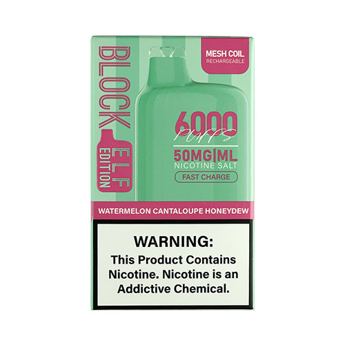 Block 6000 (Elf Edition) - Watermelon Cantaloupe Honeydew, disposable vape