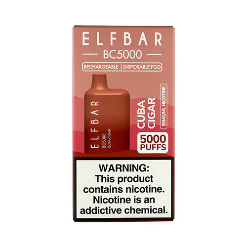 Elfbar BC5000 - Cuba Cigar, disposable vape
