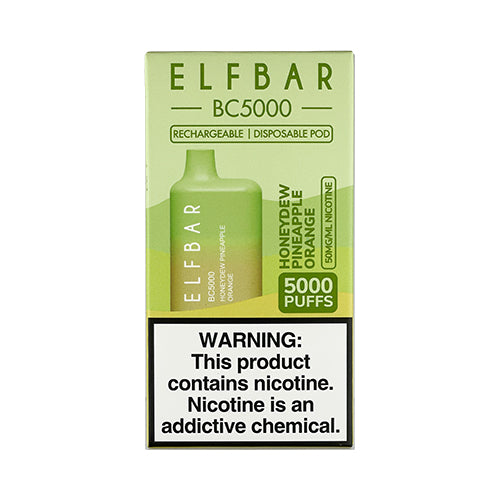 Elfbar BC5000 - Honeydew Pineapple Orange, disposable vape