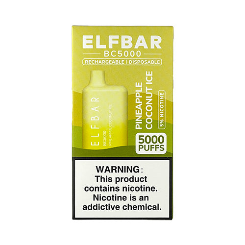 Elfbar BC5000 - Pineapple Coconut Ice, disposable vape