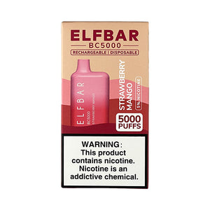 Elfbar BC5000 - Strawberry Mango, dipsosable vape