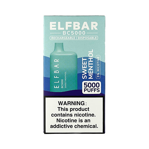 Elfbar BC5000 - Sweet Menthol, disposable vape