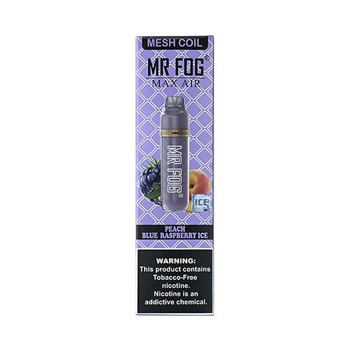 Mr Fog Max Air - Peach Blue Raspberry Ice, disposable vape