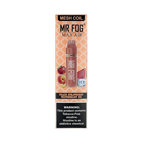 Mr Fog Max Air - Peach Strawberry Watermelon Ice, disposable vape