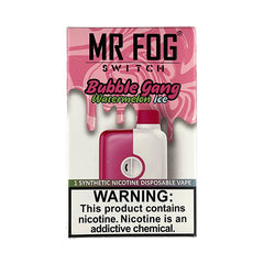 mr fog switch watermelon strawberry apple menthol ice Mr Fog Switch - Bubble Gang Watermelon Ice Disposable - $14.99
