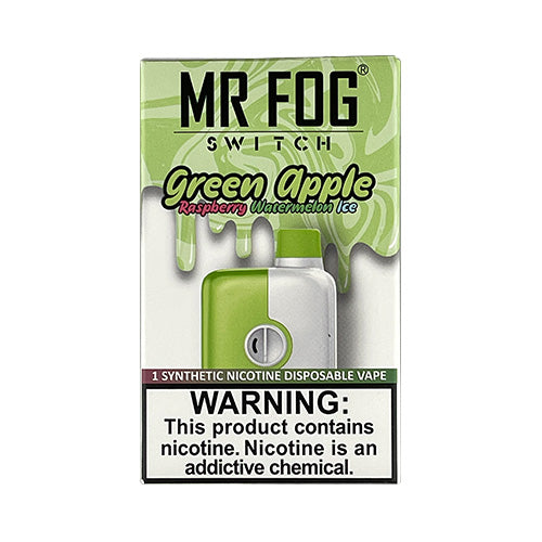 Mr Fog Switch - Green Apple Raspberry Watermelon Ice