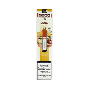 Pod Mesh 5500 V2 - Glacier Fuji Apple, disposable vape