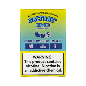 Salt Bae - Blue Raspberry Lemonade Iced, Disposable vape