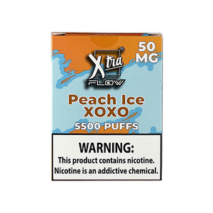 Xtra Flow - Peach Ice (XOXO), disposable vape